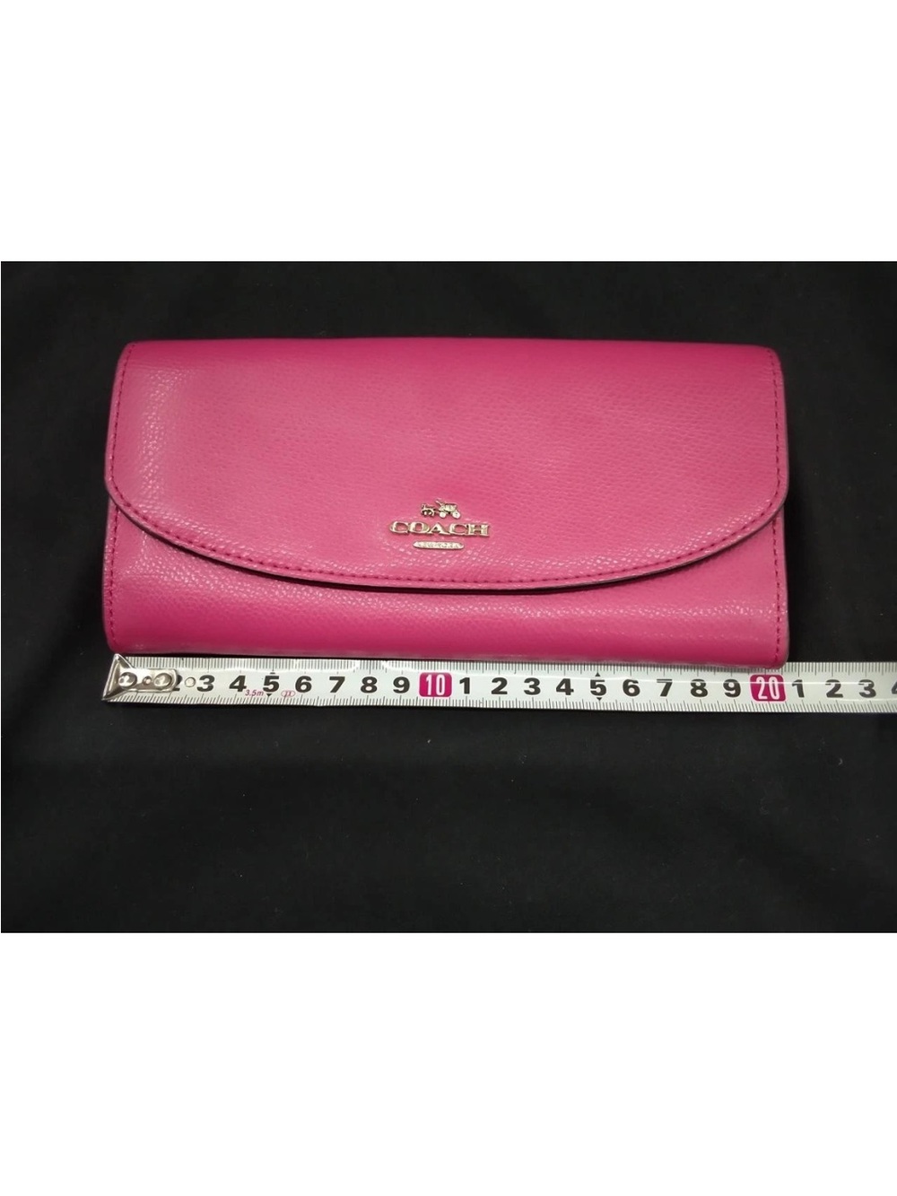 Coach Hot Pink Leather Continental Wallet - Coach - Picture 9 of 10